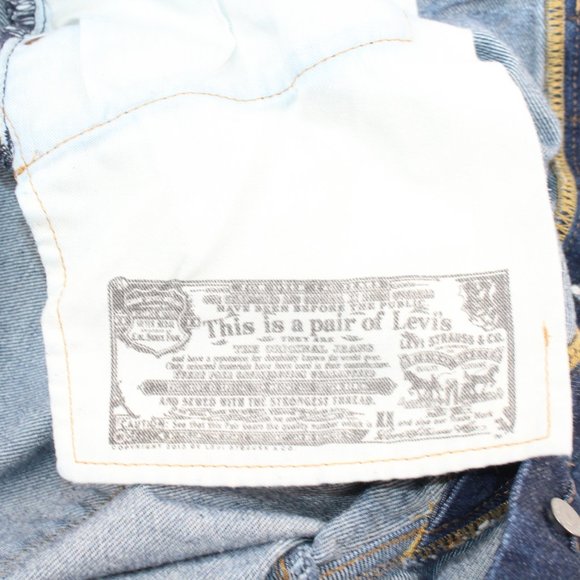 Vintage Levi's 501 Jeans 40 X 28 Blue Denim Medium Wash Straight Button Fly - Picture 10 of 12